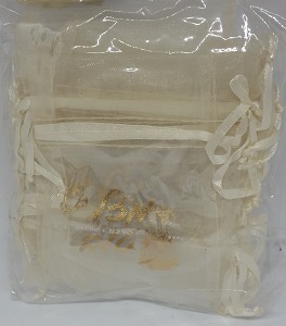 שקיות אורגנזה שמנת בת מצווה  12 יח' 