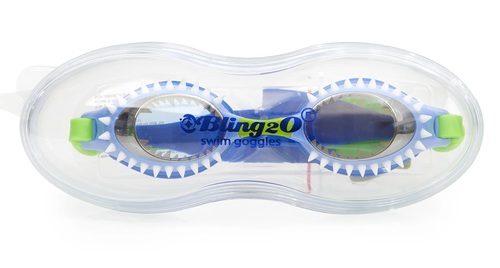משקפת בריכה מעוצבת לילדים 100% סיליקון עם הגנת UV ומונע אדים - כריש פטיש (גיל 3+)