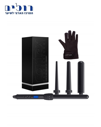 מסלסל 4 חלקים קרמי קורטקס - Cortex 4 n One Curling Wand