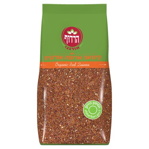 קינואה אדומה אורגנית 500 גרם הרדוף Organic Red Quinoa 500gr Harduf