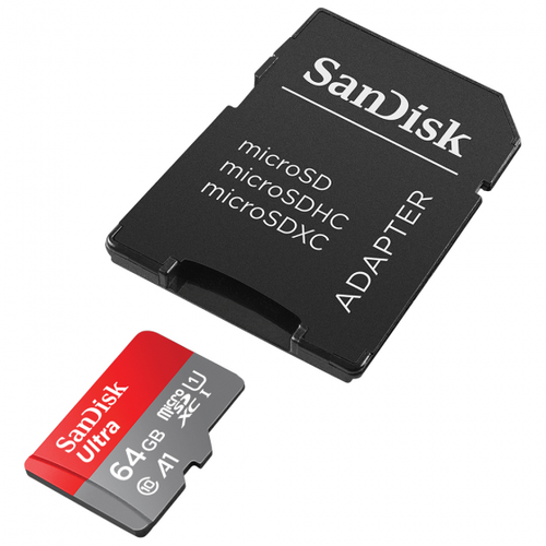 כרטיס זיכרון SanDisk ULTRA microSD UHS-I 64GB