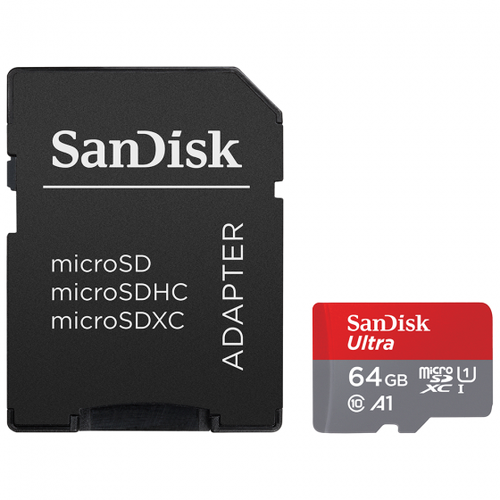 כרטיס זיכרון SanDisk ULTRA microSD UHS-I 64GB