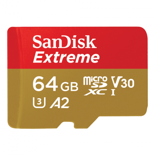 כרטיס זיכרון SanDisk Extreme microSDHC 64GB 