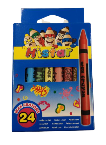 צבעי שעווה איכותיים 24 גוונים