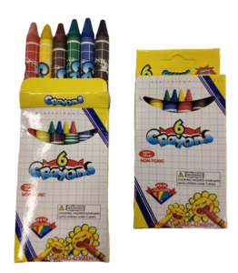 30 יחידות של סט צבעי שעווה 6 יחידות