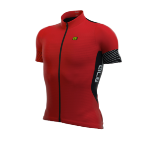 חולצה קצרה לרכיבת אופניים לגברים ULTRA JERSEY אדום-שחור