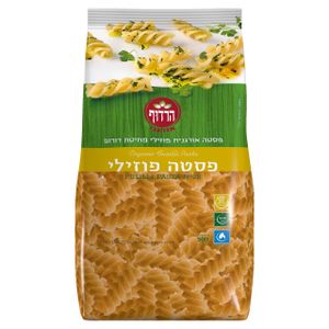 פוזילי לבן אורגני 500 גרם הרדוף Organic Fusilli Pasta 500gr Harduf