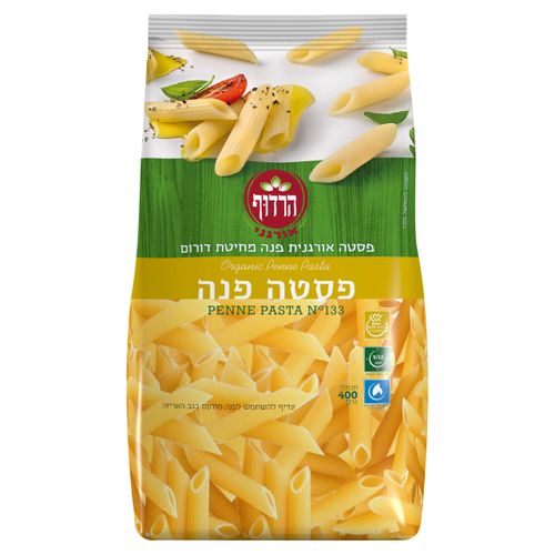 פנה לבן אורגני 500 גרם הרדוף Organic Penne Pasta 500gr Harduf