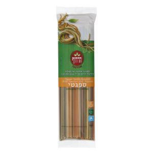 ספגטי טריקולור אורגני 500 גרם הרדוף Organic Tricolor Spaghetti 500gr Harduf