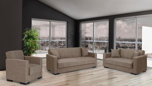 מערכת ישיבה דגם נורית 3+2+1 בז'