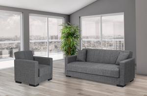 מערכת ישיבה דגם נורית 3+1 אפור 