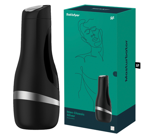 פלשלייט Satisfyer Men עם פס כסף המקורי במחיר הזול בישראל
