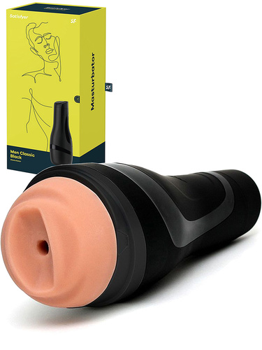 פלשלייט Satisfyer Men עם פס שחור המקורי במחיר הזול בישראל