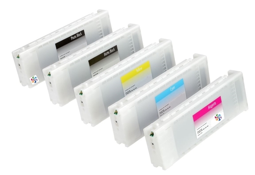 סט קסטות דיו ל Epson SC-T3000,T5000,T7000  
