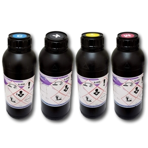 סט דיו ארבעה צבעים UV לראשי Konica-Minolta 512i