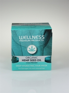 מסכה אורגנית מבית WELLNESS לשיער צבוע פגום ויבש 500 מ"ל