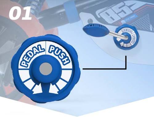 מכונית באגי לפעוטות ולילדים 2 ב 1 עם מוט דחיפה להורים ופדלים באזזי בלום BUZZY BLOOM גיל 2-5 שנים