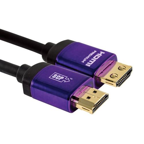 כבל HDMI באורך 3M מבית SCP סדרת Ultra Violet