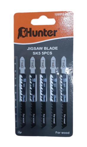 משוריות גקסו קצרות 80 ממ עץ 5 יחידות במארז HUNTER 120512-003