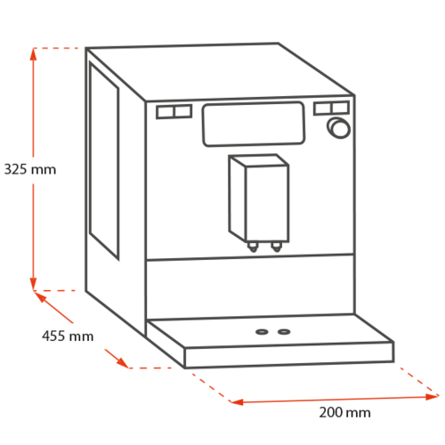 Melitta Caffeo Solo coffee machine pure black