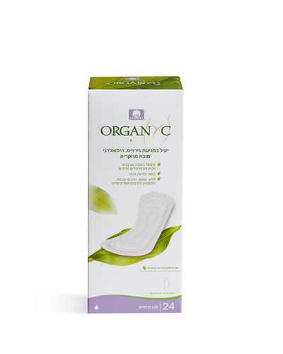 מגן תחתון 24 באריזת תפזורת אורגניק Panty Liners 24ea Organyc