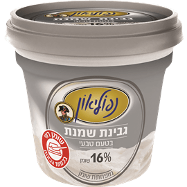 גבינת שמנת בטעם טבעי 16%- נפוליאון (225 גר')