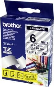 סרטים למכשירי תוויות (פיטאץ')  BROTHER TZ-111
