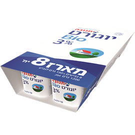 מאגדת יוגורט ביו 3%- תנובה (8*150 מ"ל)