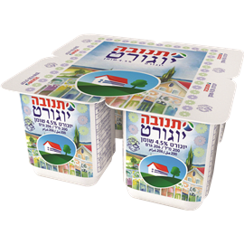 יוגורט טבעי 4.5%- תנובה (200 מ"ל)