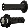 גריפים עם נעילה וידית מצערת שחור- ODI V2 LOCK ON HALF WAFFLE