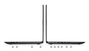 1. SD Card Reader | 2. USB 2.0 | 3. Optical Disk Drive | 4. Wedge-Shaped Lock Slot | 5. Power | 6. USB Type C (available with discrete graphics only) | 7. HDMI 1.4b | 8.RJ45 | 9. (2) USB 3.1 Gen 1 | 10. Headphone & Microphone Audio Jack