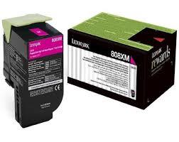 טונר אדום מקורי Lexmark 80C8XM0 4K 