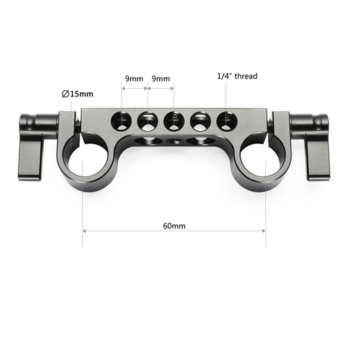 SmallRig2061 אוחזי 15mm Railblock קלים במיוחד (2 יחידות)