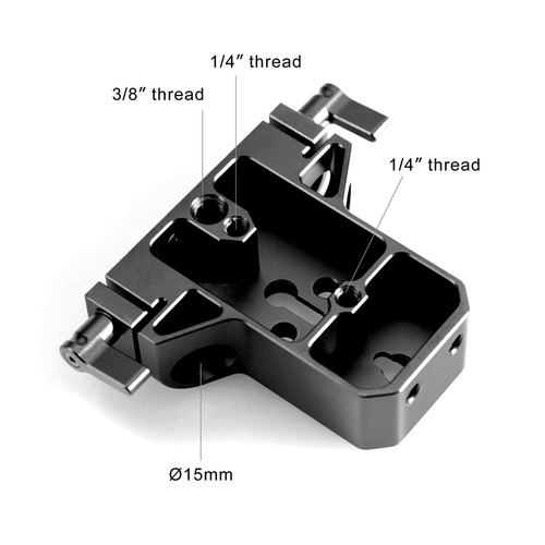 SmallRig בסיס פלטה עם זוג תופסני מוט 15 מ״מ