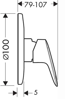 HANSGROHE אינטרפוץ 3 דרך סדרת LOGIS מקט 71604000