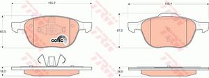 רפידות בלם קדמי מזדה 3 2004-2012 TRW