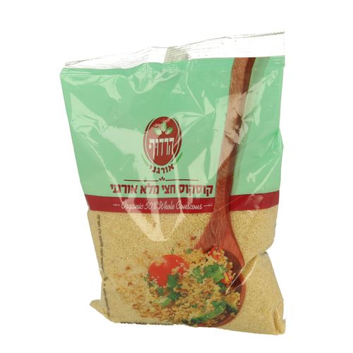 קוסקוס חצי מלא אורגני 350 גרם הרדוף Organic Half Whole Couscous 350gr Harduf
