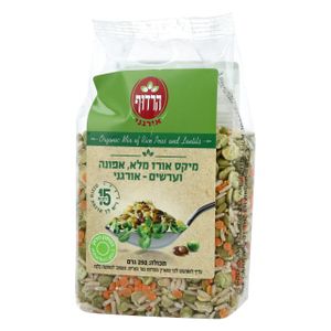 מיקס אורז מלא, אפונה ועדשים אורגני 250 גרם הרדוף Organic Mix of Whole Rice, Peas and Lentils 250gr Harduf