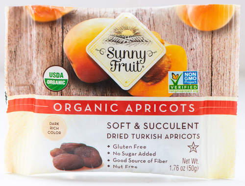 משמשים מיובשים אורגני ללא גלוטן 50 גרם הרדוף Organic Gluten Free Dried Apricots 50gr Harduf