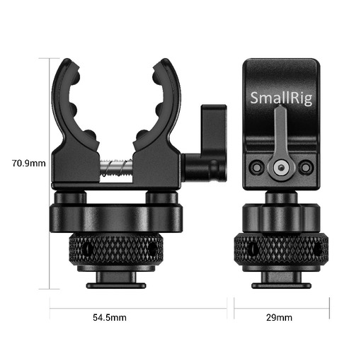 2352SmallRig תופסן למיקרופון Shotgun על Cold Shoe