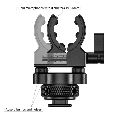 2352SmallRig תופסן למיקרופון Shotgun על Cold Shoe