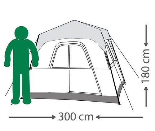 אוהל בין רגע גו נייצ'ר Rapid Cabin 6 UPF50 אנשים GO NATURE