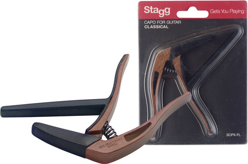 קאפו לגיטרה קלאסית Stagg SCPX-FL DKWOOD