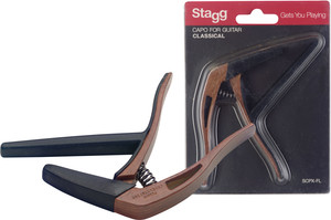 קאפו לגיטרה קלאסית Stagg SCPX-FL DKWOOD