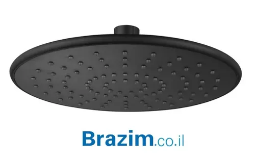 ראש מקלחת עגול 22.5X22.5 ורד 1881 שחור מבית ורד Vered.