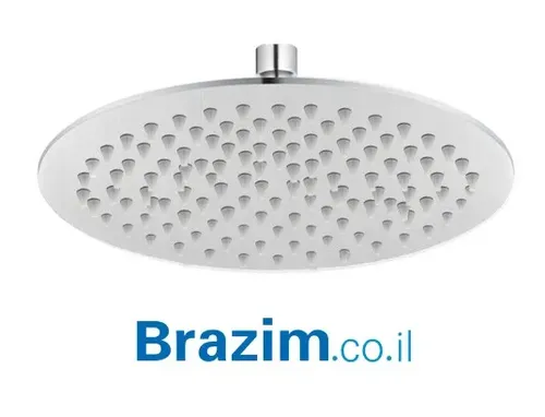 ראש גשם עגול נירוסטה מבית ורד Vered בגודל 25x25 ס