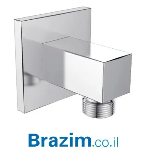 נקודת מים מרובעת ורד 091 מבית Vered בגימור ניקל.