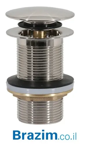 ונטיל לחיצה לכיור מונח מבית ורד Vered דגם 1061 בגימור מוברש.