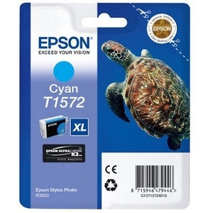 מחסנית דיו אפסון מקורי כחול - Cyan Epson T1572 - R3000 - C13T15724010