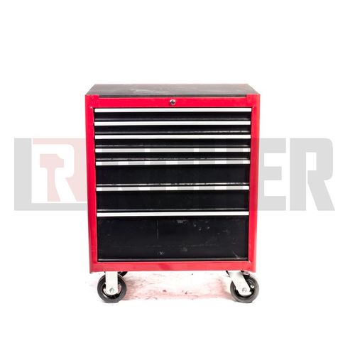 עגלת כלים 7 מגירות שחורה מסילות מיסבים למעמס כבד